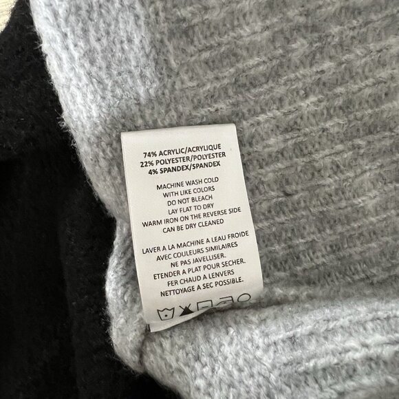 Vigoss Sweater Size Medium Colorblock V Neck Knit Cozy Pullover Long Sleeve Tan - Picture 7 of 10